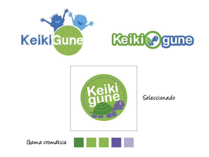 Keikigune - Identidad corporativa completa y mascota